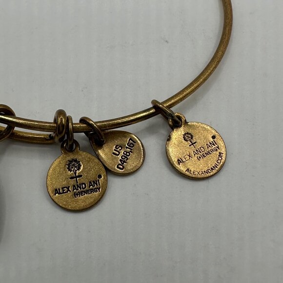 Alex & Ani NFL Steelers Gold-Tone Charm Bangle Bracelet - Picture 5 of 5